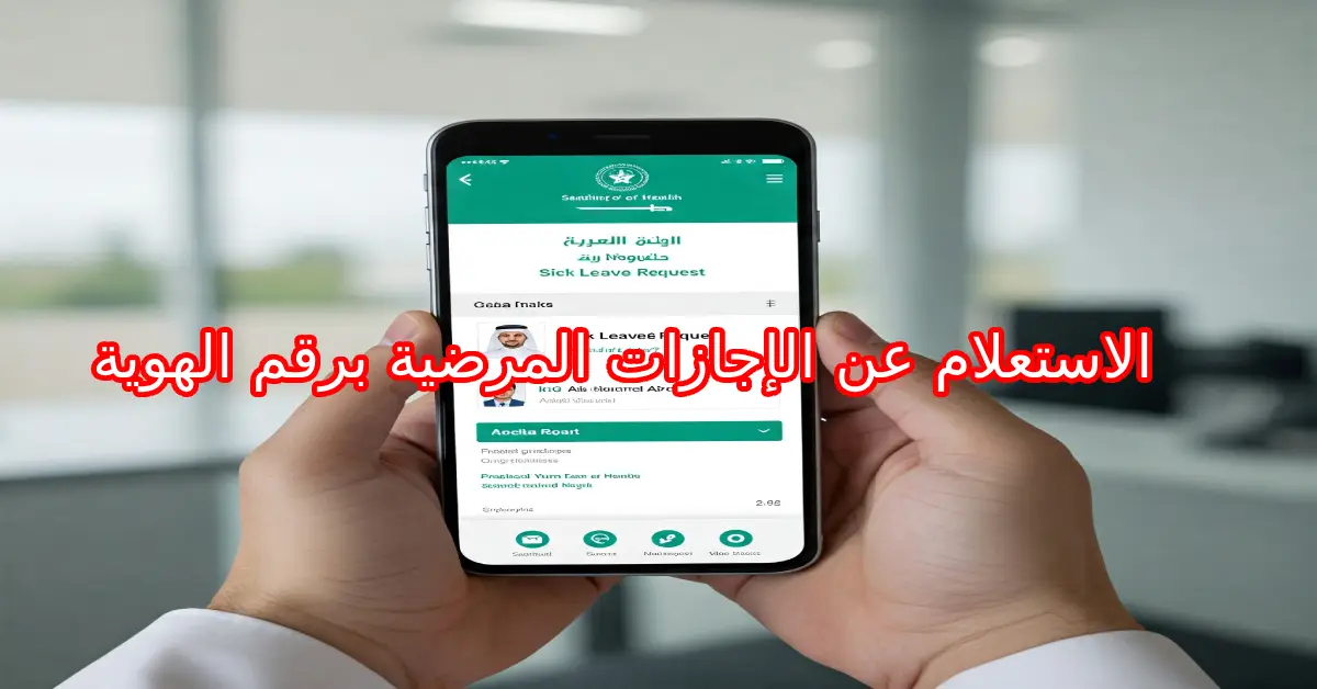 الاستعلام عن الإجازات المرضية برقم الهوية