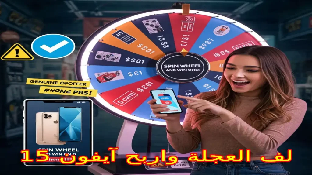 لف العجلة واربح آيفون 15