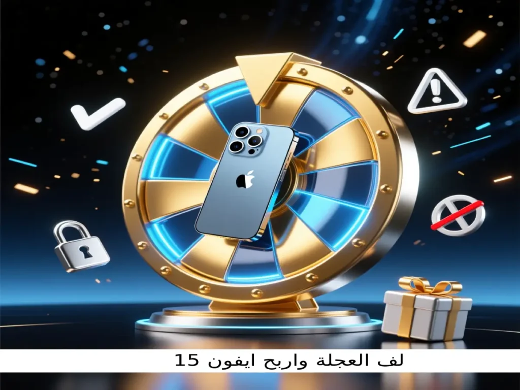 لف العجلة واربح ايفون 15