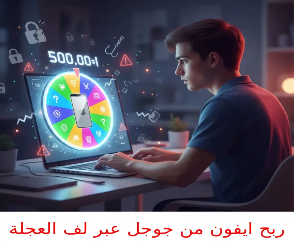 ربح ايفون من جوجل عبر لف العجلة