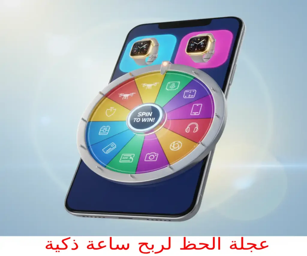 عجلة الحظ لربح ساعة ذكية