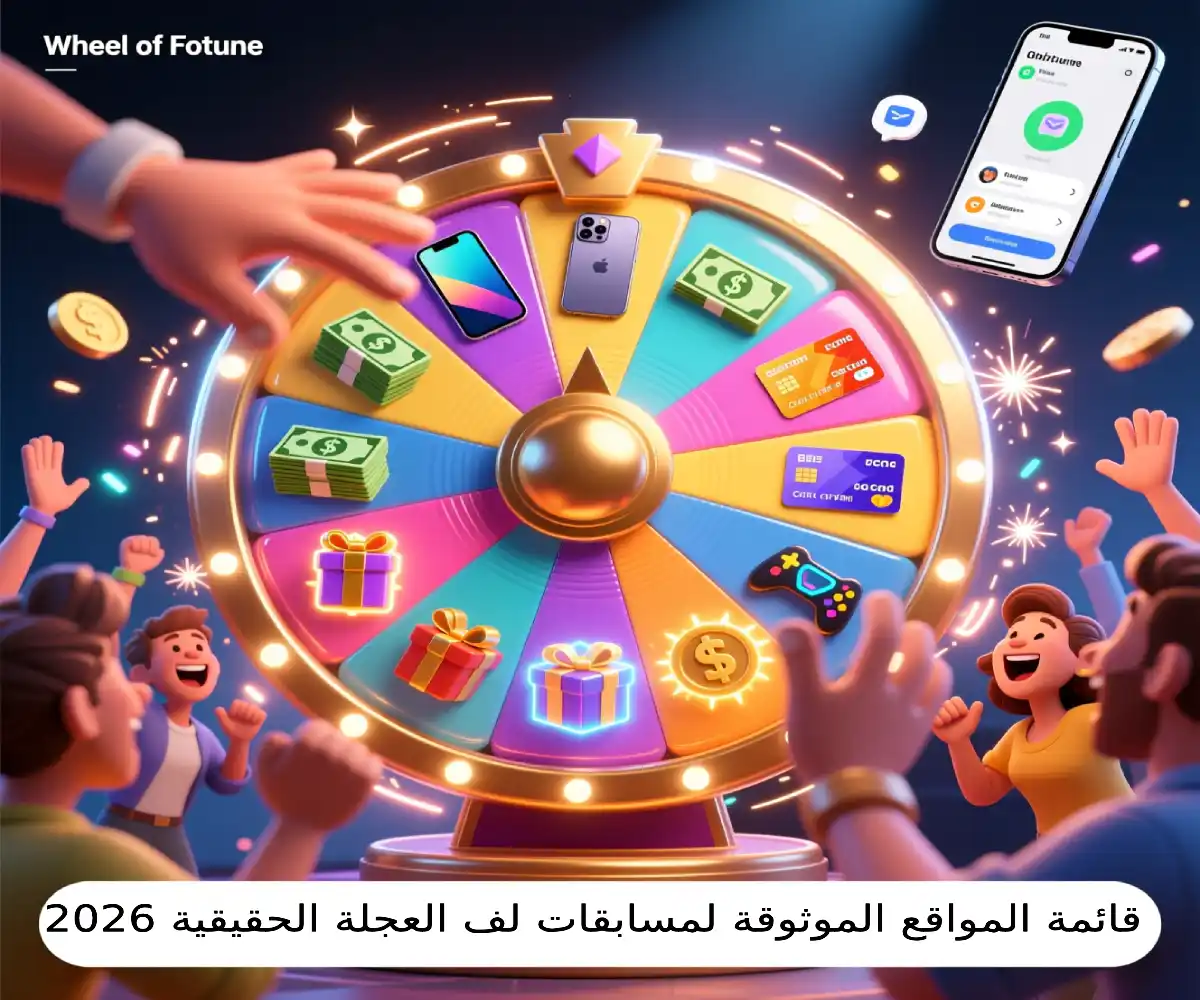 قائمة المواقع الموثوقة لمسابقات لف العجلة الحقيقية 2026