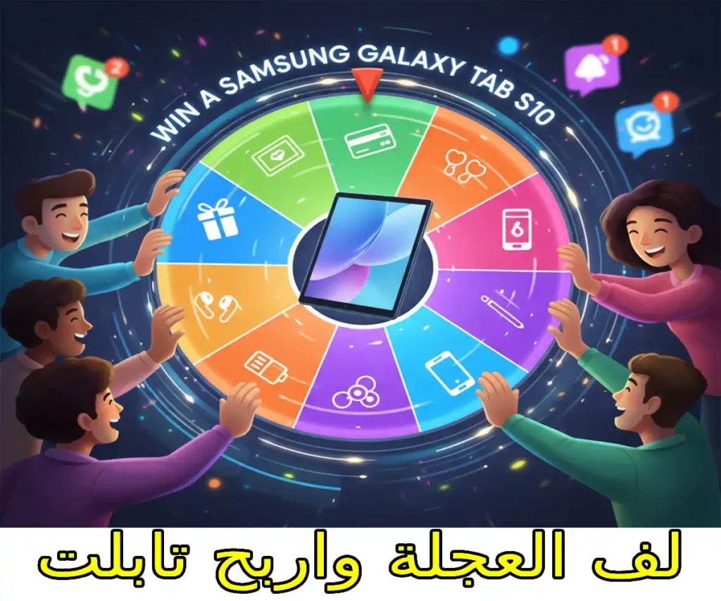 لف العجلة واربح تابلت Samsung Galaxy Tab S10