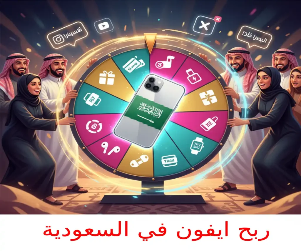 لف العجلة واربح (للسعوديين فقط): فرصة حصرية لربح ايفون 15