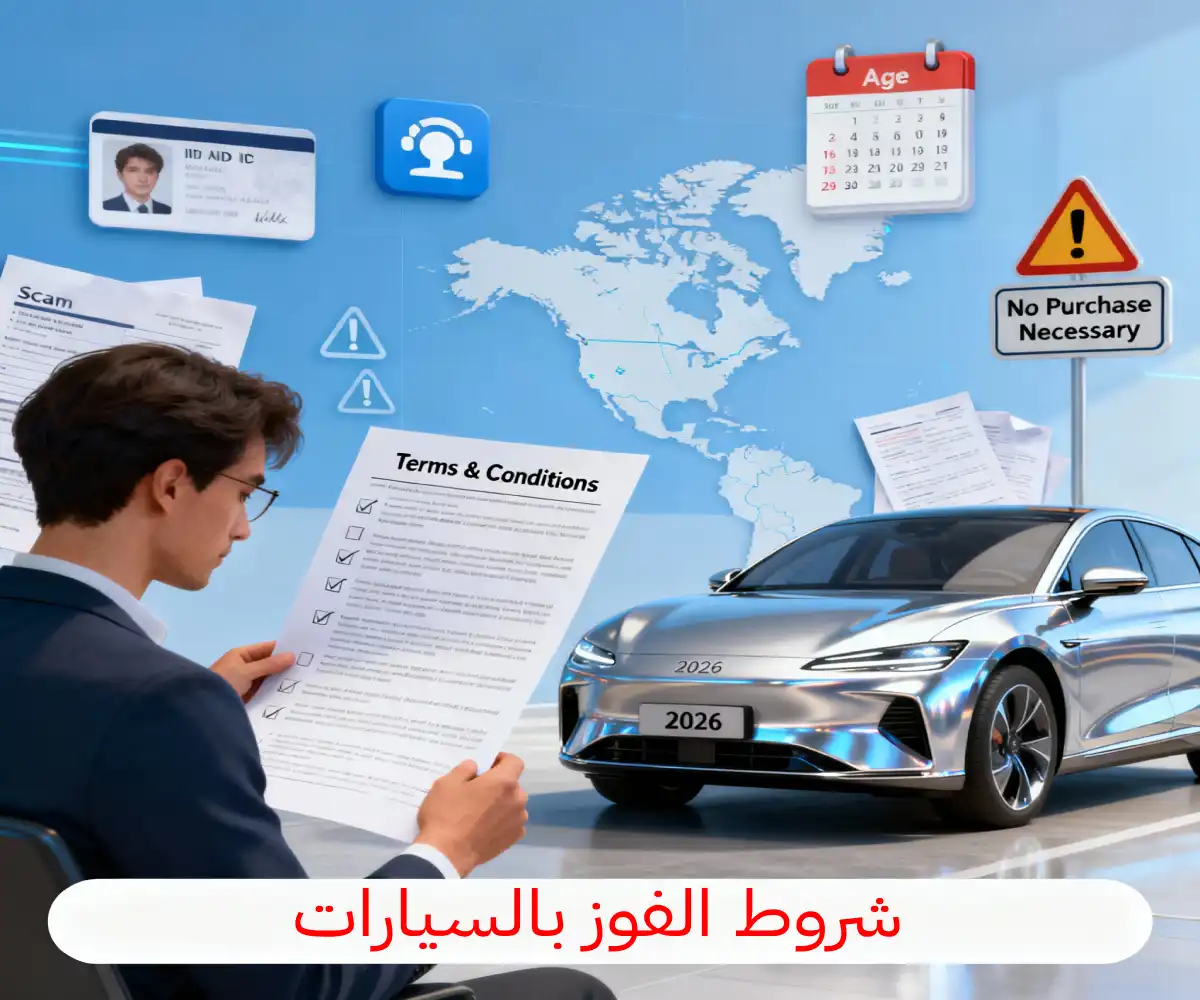 شروط الفوز بالسيارات