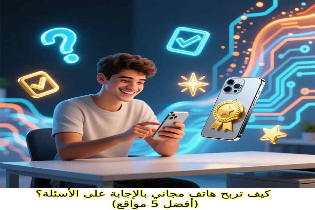 كيف تربح هاتف مجاني بالإجابة على الأسئلة؟ (أفضل 5 مواقع)