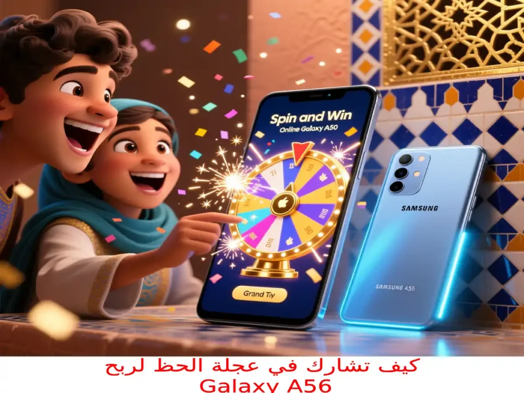 كيف تشارك في عجلة الحظ لربح Galaxy A56؟