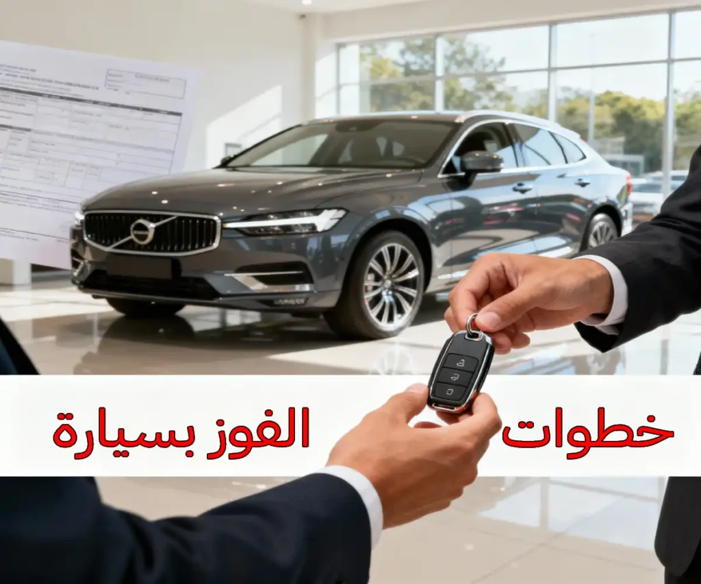 خطوات بعد الفوز بسيارة